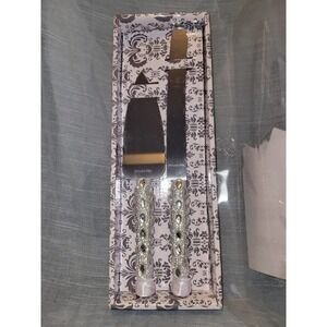 Wedding cake knife and server